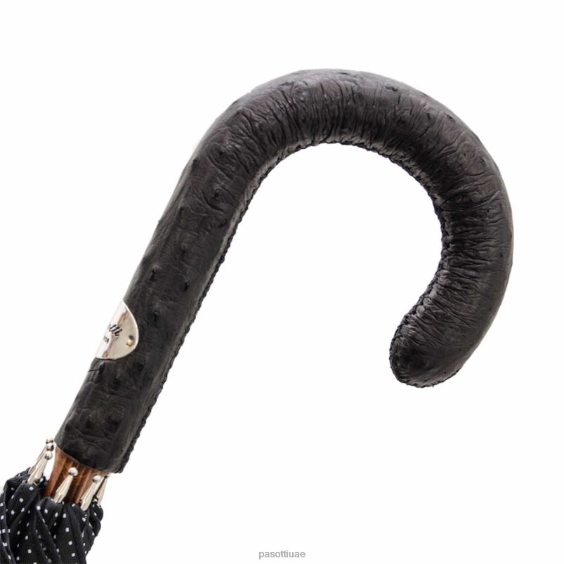 مظلة | 142 pto cn1 s - مظلة بونتو بيانكو، مقبض من جلد النعام PASOTTI Z446V108